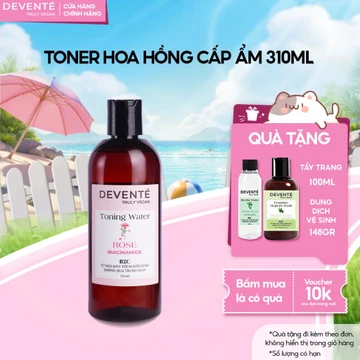 Nước Cân Bằng Toner DEVENTÉ Thuần Chay Cấp Ẩm, Làm Dịu Và Cân Bằng Da NIACINAMIDE - 310ML