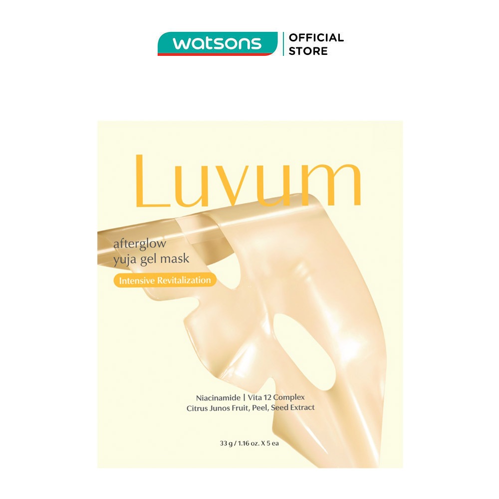 Mặt Nạ Thạch Luvum Dưỡng Trắng Da Afterglow Yuja Gel Mask 33g