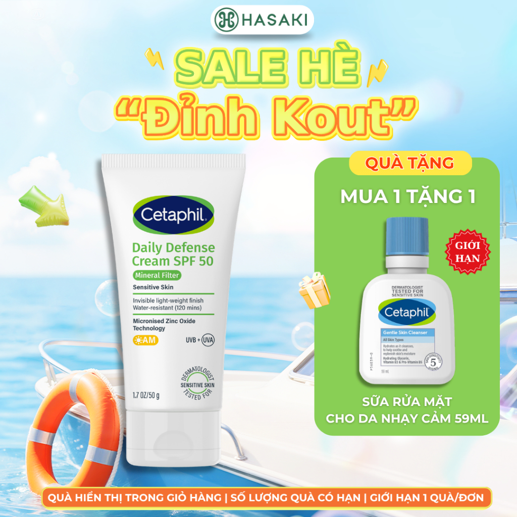Kem Chống Nắng Cetaphil Vật Lý Cho Da Nhạy Cảm SPF50 50g |