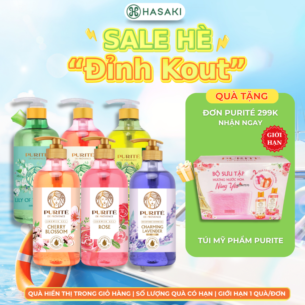 Sữa Tắm Giữ Ẩm Hương Nước Hoa Sáng Mịn Da Purité By Prôvence