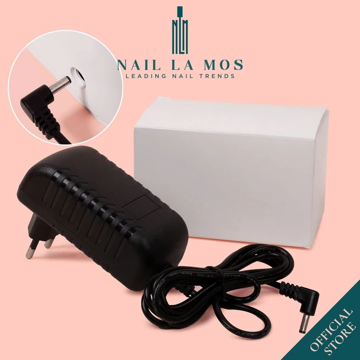 Sạc máy hơ SNRQI T8 chính hãng - Bộ dây củ sạc Adapter máy hơ móng nail T8 phích cắm 2 chấu tròn, 2 chấu dẹt