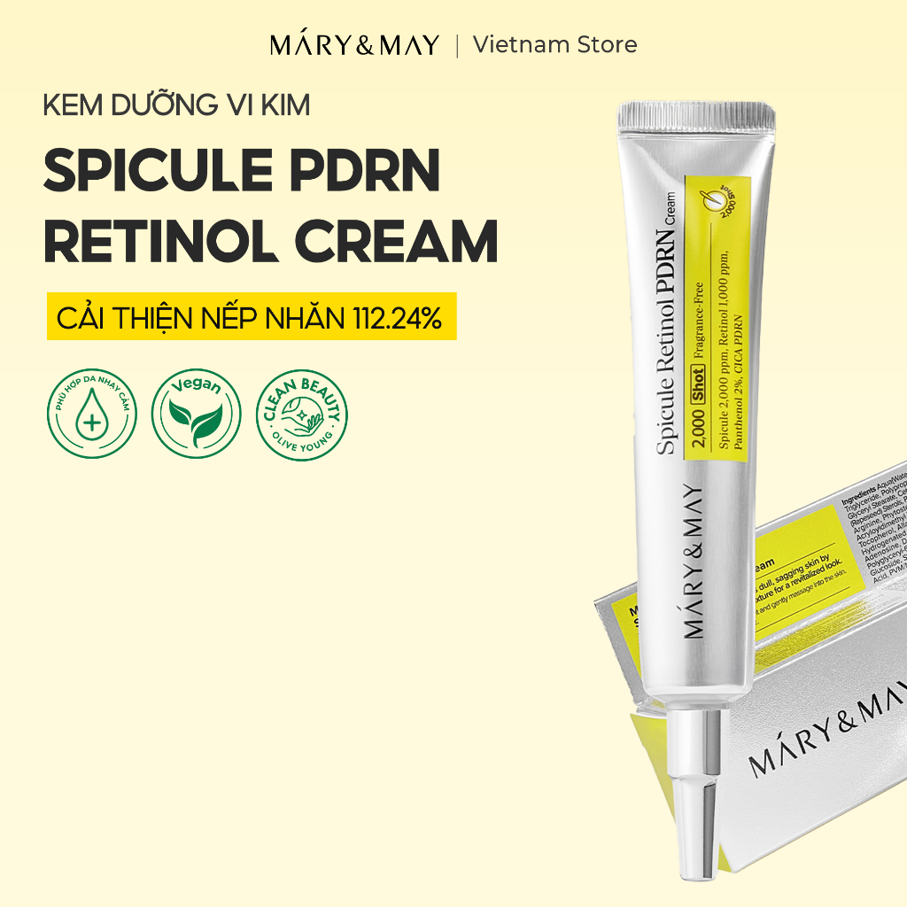 Kem Dưỡng Retinol Spicule 2000 shot Mary&May 15g | BigBuy360 - bigbuy360.vn