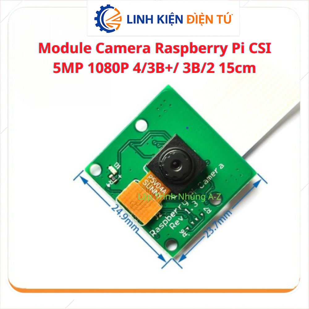 Raspberry Pi Camera 5MP 1080P – Cameramodule Met Behuizing & Flexkabel, Geschikt Voor Pi 4/3B+ 3 miniatura