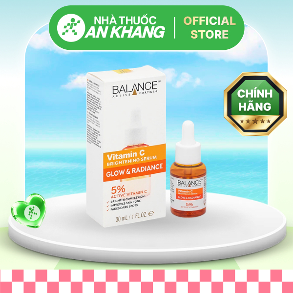 Serum Balance Active Formula Vitamin C dưỡng ẩm và làm trắng da chai 30ml [Nhà Thuốc An Khang - Chính Hãng 100%]