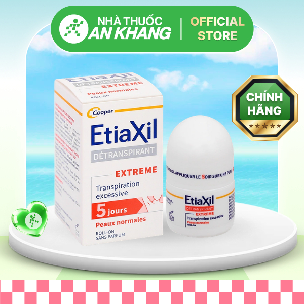 Lăn khử mùi Etiaxil giúp khử mùi hôi dưới cánh tay cho da thường chai 15ml [Nhà Thuốc An Khang - Chính Hãng 100%]