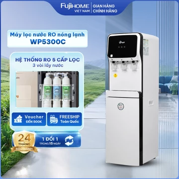 Máy lọc nước RO làm nóng lạnh FUJIHOME WPD5300C, 5 cấp lõi lọc 3 vòi làm lạnh Block lọc nước trực tiếp từ nguồn