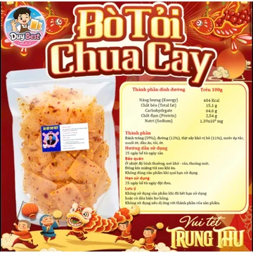Bánh Tráng Bò Tỏi Chua Cay Duy Best - Vị Tỏi Cay Nồng & Chua Tươi Mới