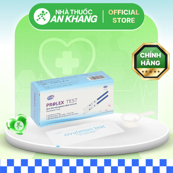 Que thử rụng trứng Prolex Ovulation Test hộp 7 que [Nhà Thuốc An Khang - Chính Hãng 100%]