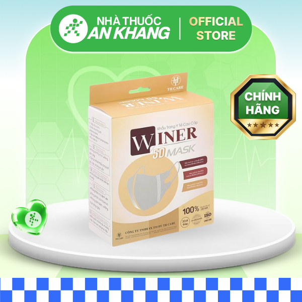 Khẩu trang y tế Winer 5D Mask 4 lớp màu đen hộp 30 cái [Nhà Thuốc An Khang - Chính Hãng 100%]