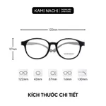Kính trẻ em chống gãy với chất liệu silicon siêu dẻo, dễ dàng lắp tròng cận loạn cho bé phiên bản Tủn 8803 KAMI NACHI — ảnh 2