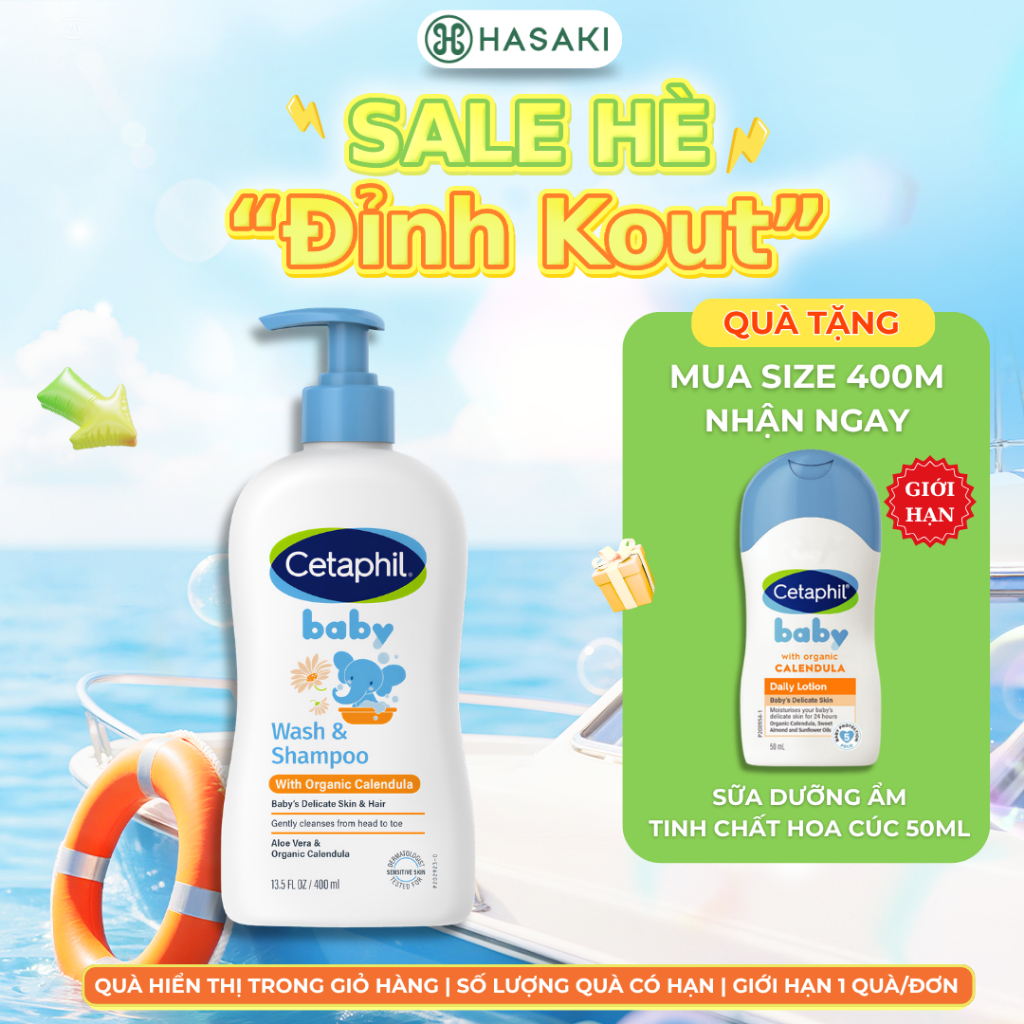 Sữa Tắm Gội Cetaphil Dịu Lành Cho Bé Tinh Chất Hoa Cúc
