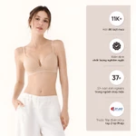 [TOP ÁO LÓT SỢI TRE MÙA HÈ] áo ngực nữ bamboo cao cấp mút mỏng không gọng, lưng chữ U 2 lớp gom gọn | CORÈLE 30138A — ảnh 5