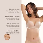 [TOP ÁO LÓT SỢI TRE MÙA HÈ] áo ngực nữ bamboo cao cấp mút mỏng không gọng, lưng chữ U 2 lớp gom gọn | CORÈLE 30138A — ảnh 2