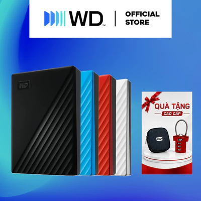 Ổ cứng di động Western Digital WD My Passport 2.5" USB 3.2 1TB - WDBYVG0010BBK