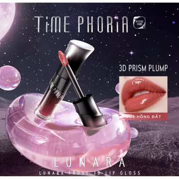 Son bóng nhẹ môi căng mọng TIME PHORIA giữ ẩm tốt bóng mướt lên màu chuẩn tự nhiên