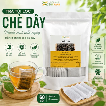 Chè Dây, Trà Dây túi lọc Hỗ Trợ Dạ Dày, Đau Dạ Dày, Trào Ngược Dạ Dày, Khuẩn Hp Thảo Mộc Búp Xanh