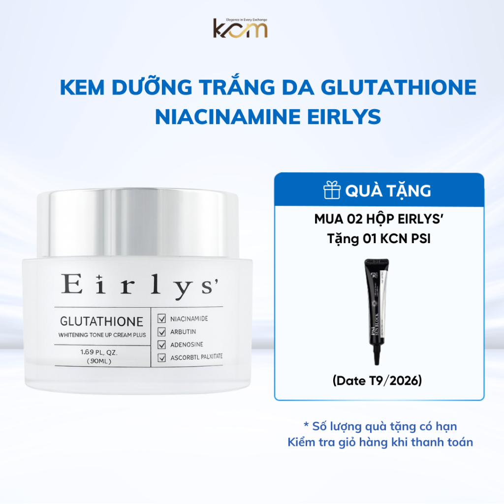 eirlys glutathione Gluthathione Whitening Tone Up Cream Kem Dng Eirlys' Glutathione M