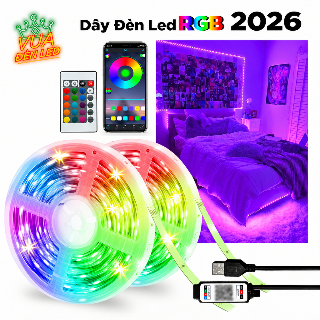 Dây đèn LED đổi màu RGB