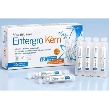 Men tiêu hoá Entergro kẽm Men tiêu hoá bổ sung lợi khuẩn cân bằng vi khuẩn đường ruột tiêu hóa tốt hơn men
