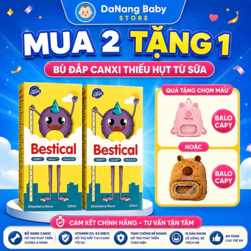 Combo 2 Canxi Bestical - Tặng balo cho bé - Hỗ trợ phát triển chiều cao cho trẻ [Liệu trình 2 tháng cho bé dưới 2 tuổi]