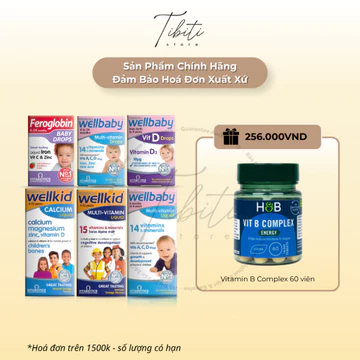 Vitamin Tổng hợp Bổ Sung Dinh dưỡng & Canxi Cho Trẻ Wellkid & Wellbaby