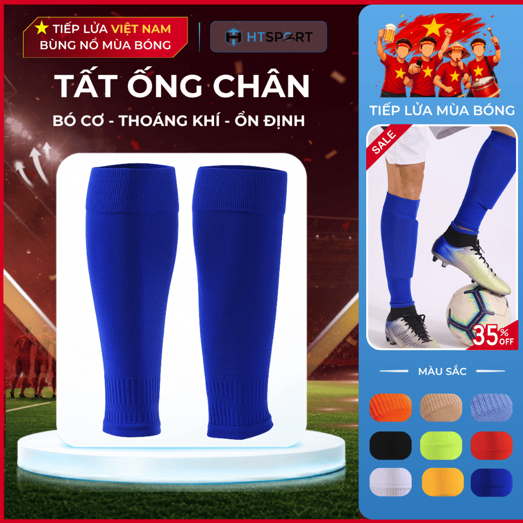 Tất Ống Chân Bóng Đá, Vớ Đá Banh Nam Mang Ống Đồng Hỗ Trợ Tập Luyện Thi Đấu