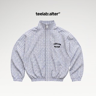 Teelab Alter Relaxed Windbreaker Tiger Checked Track Jacket AK147