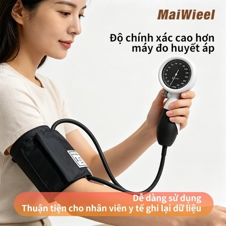 Máy Đo Huyết Áp Cơ MaiWieel MW701 Van Kép Chính Xác Cao Không Latex Nhỏ Gọn Hộp Đựng Cho Bác Sĩ Y Tá
