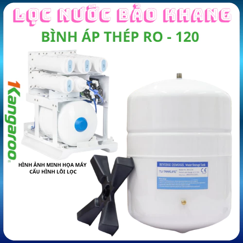 Bình Áp Thép Máy Lọc Nước Ro-120 4lít - Máy Lọc Nước Chính Hãng
