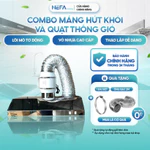 [Chính hãng] Combo máng hút khói inox NEFA kèm quạt thông gió hút mùi, hút khói bếp mạnh, lắp đặt dễ, tiết kiệm điện — ảnh 1
