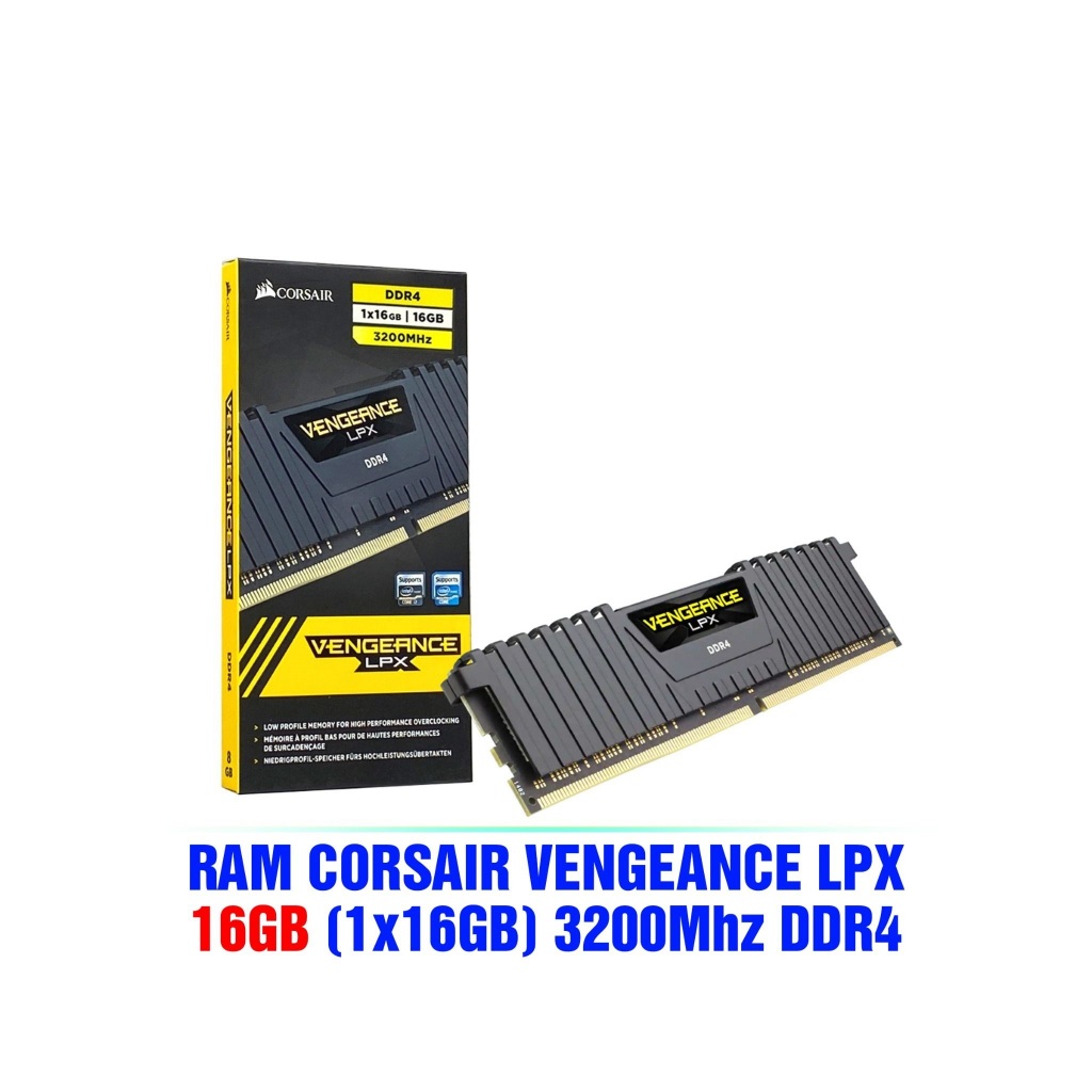 RAM PC CORSAIR VENGEANCE LPX 16GB BUSS 3200 DDR4 - HỖ TRỢ CPU INTEL & AMD | BigBuy360 - bigbuy360.vn