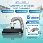 [Chính hãng] Combo máng hút khói sơn tĩnh điện Plus điều ốc kèm quạt hút khói NEFA nhà bếp, công nghiệp tiết kiệm điện — ảnh 1