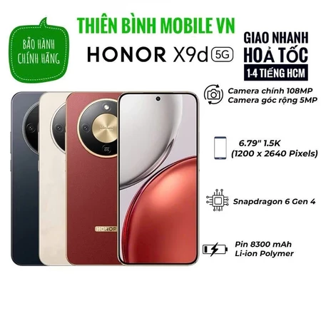 Điện Thoại Honor X9d 5G 8GB/256GB Chính Hãng Nguyên Seal