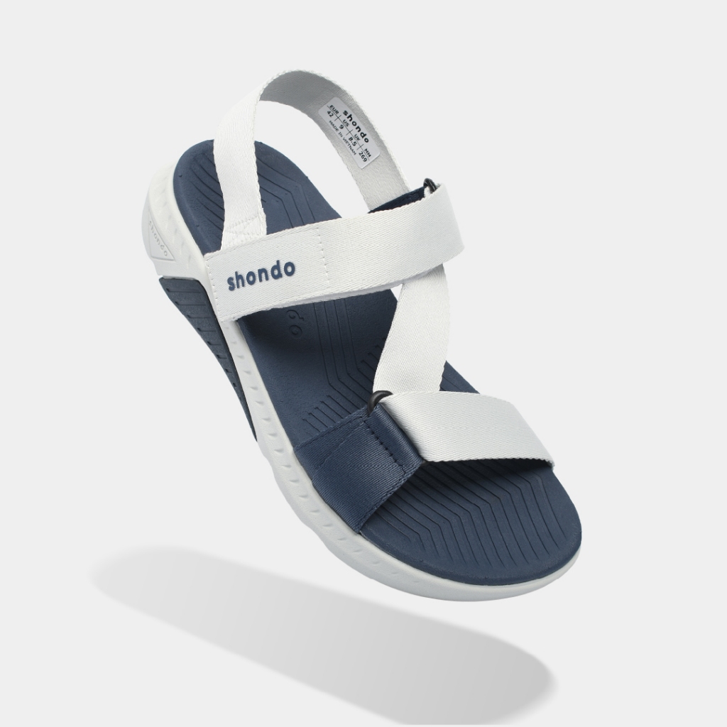 Giày Sandal Nam Nữ Shondo F7R Quai Chéo Thể Thao Đi Học Đi Chơi Xám Rêu Xanh Dương F7R2435 | BigBuy360 - bigbuy360.vn