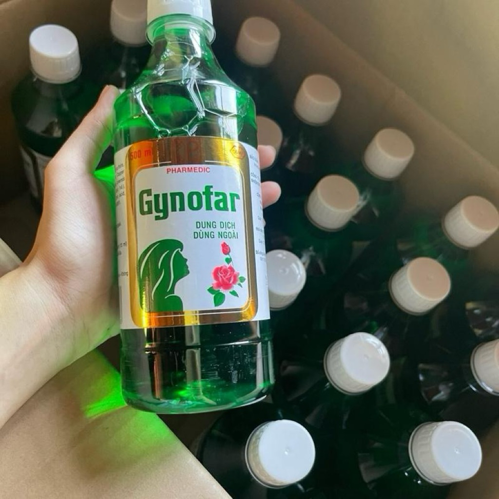[Chính Hãng KDS] Combo 5 chai Dung dịch vệ sinh dùng ngoài Gynofar 500 ml