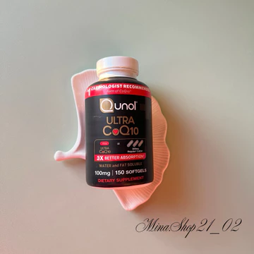 [Hàng Mỹ] Qunol Ultra CoQ10 100mg 150v Thực Phẩm Bổ Sung Coenzyme Q10 Hấp Thu Cao Hỗ Trợ Sức Khỏe Tim Mạch