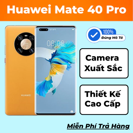 [Máy Cũ] Điện Thoại Huawei Mate 40 Pro 5G Dùng Full Google Ngân hàng Sẵn Tiếng Việt