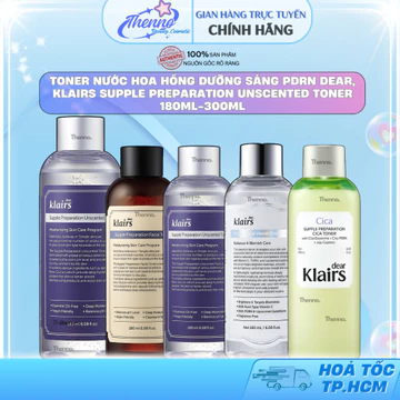 Toner Nước Hoa Hồng Dưỡng Sáng PDRN Cho Da Nhạy Cảm Dear, Klairs Supple Preparation Unscented Toner 180ml Hàn Quốc