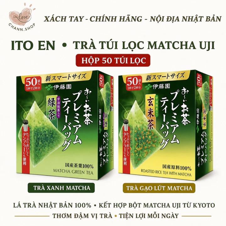 Hộp Trà Xanh Trà Túi Lọc Trà Matcha Trà Gạo Lứt Bột Trà Xanh Matcha Uji Itoen Nhật Bản