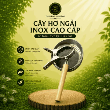 Cây Hơ Ngải Cứu Inox Cao Cấp Thượng Phương Dụng Cụ Di Ngải Cứu Diện Chẩn
