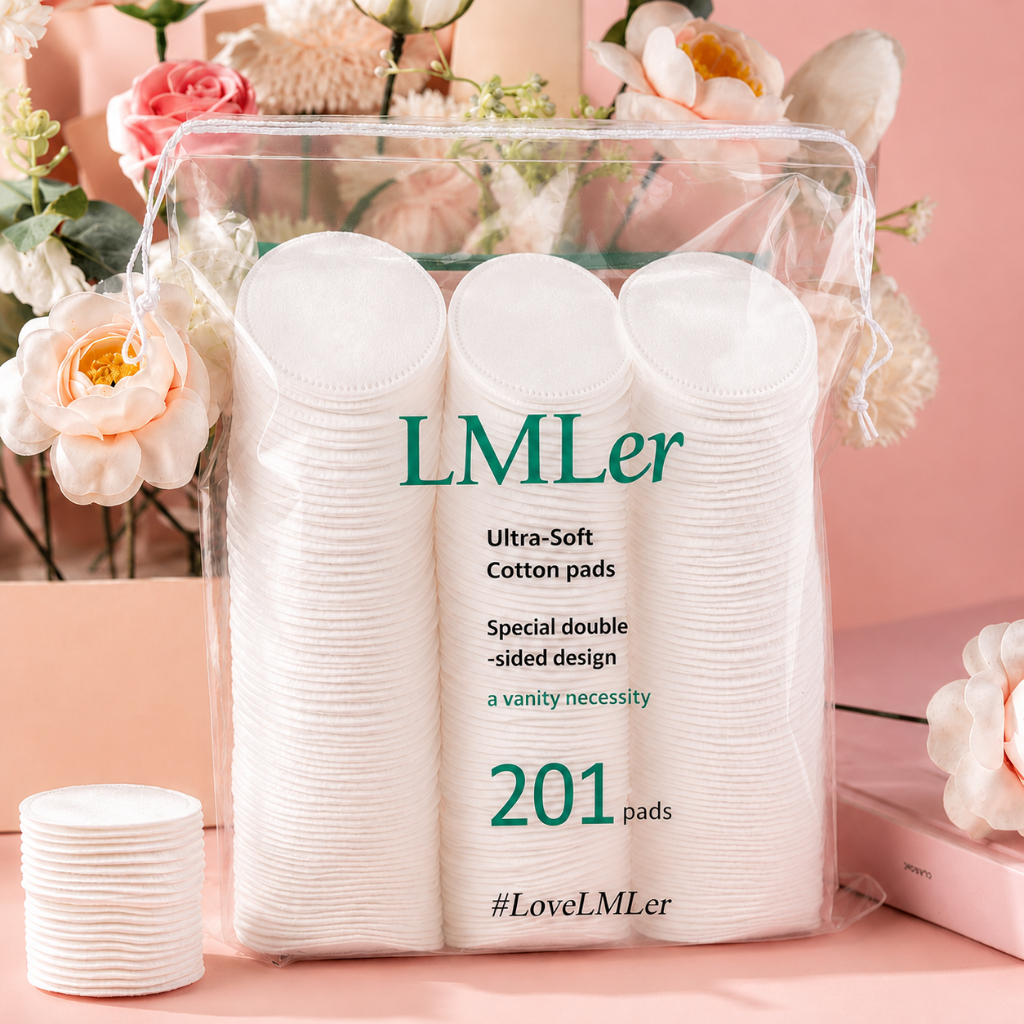 [Chính Hãng 201m] Bông tẩy trang LMLer 201 miếng cotton tự nhiên mềm mịn P0642