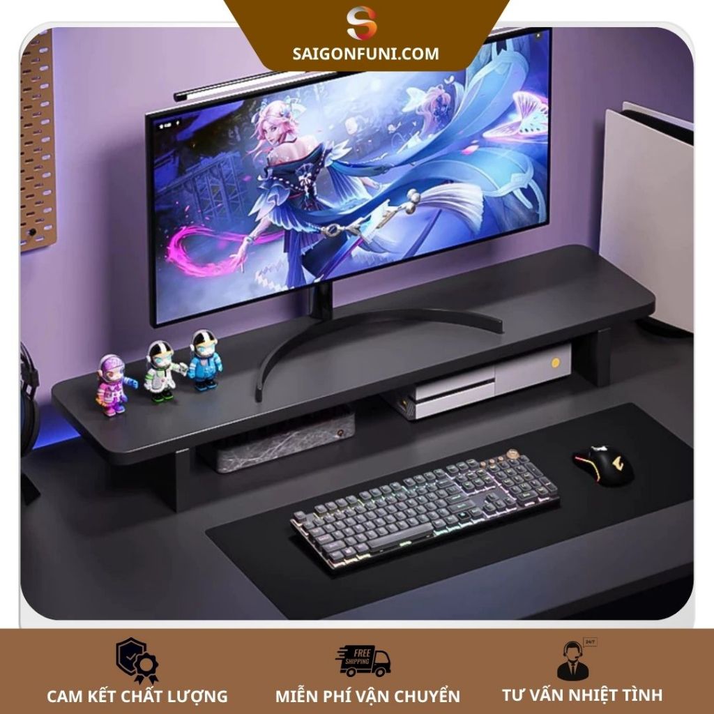 Kệ màn hình gỗ LUX05