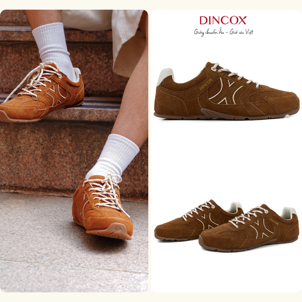 [NEW ARRIVAL] Giày Sneaker Nam Nữ Da Suede Cao Cấp Dincox Shoes DC51 GOLD RUSH | BigBuy360 - bigbuy360.vn