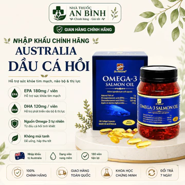 Dầu Cá Hồi Úc Dr Natural Omega 3 Salmon Oil bổ sung Omega3 giúp sáng mắt, hỗ trợ tim mạch