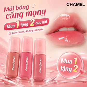 Son Tint Bóng Tráng Gương, Màu Son Tôn Da, Cho Môi Căng Mọng Lâu Trôi [Mua 1 Tặng 2]
