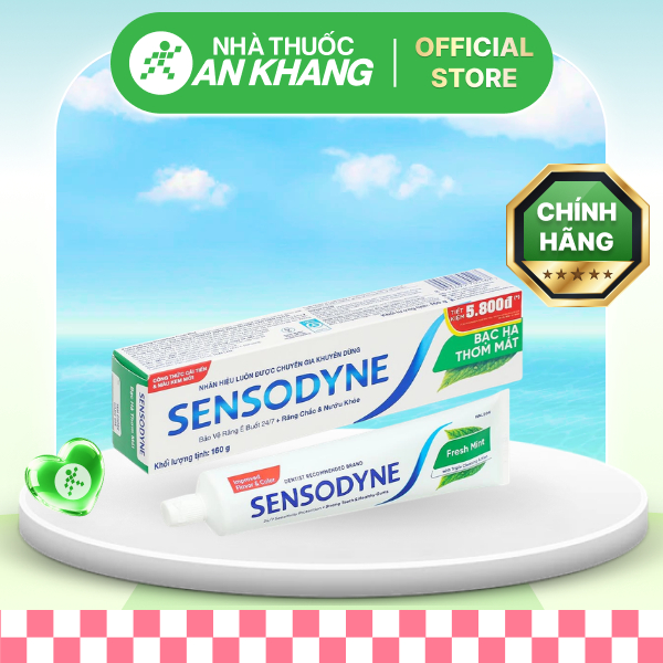 Kem đánh răng Sensodyne Fresh Mint giảm ê buốt tuýp 160g