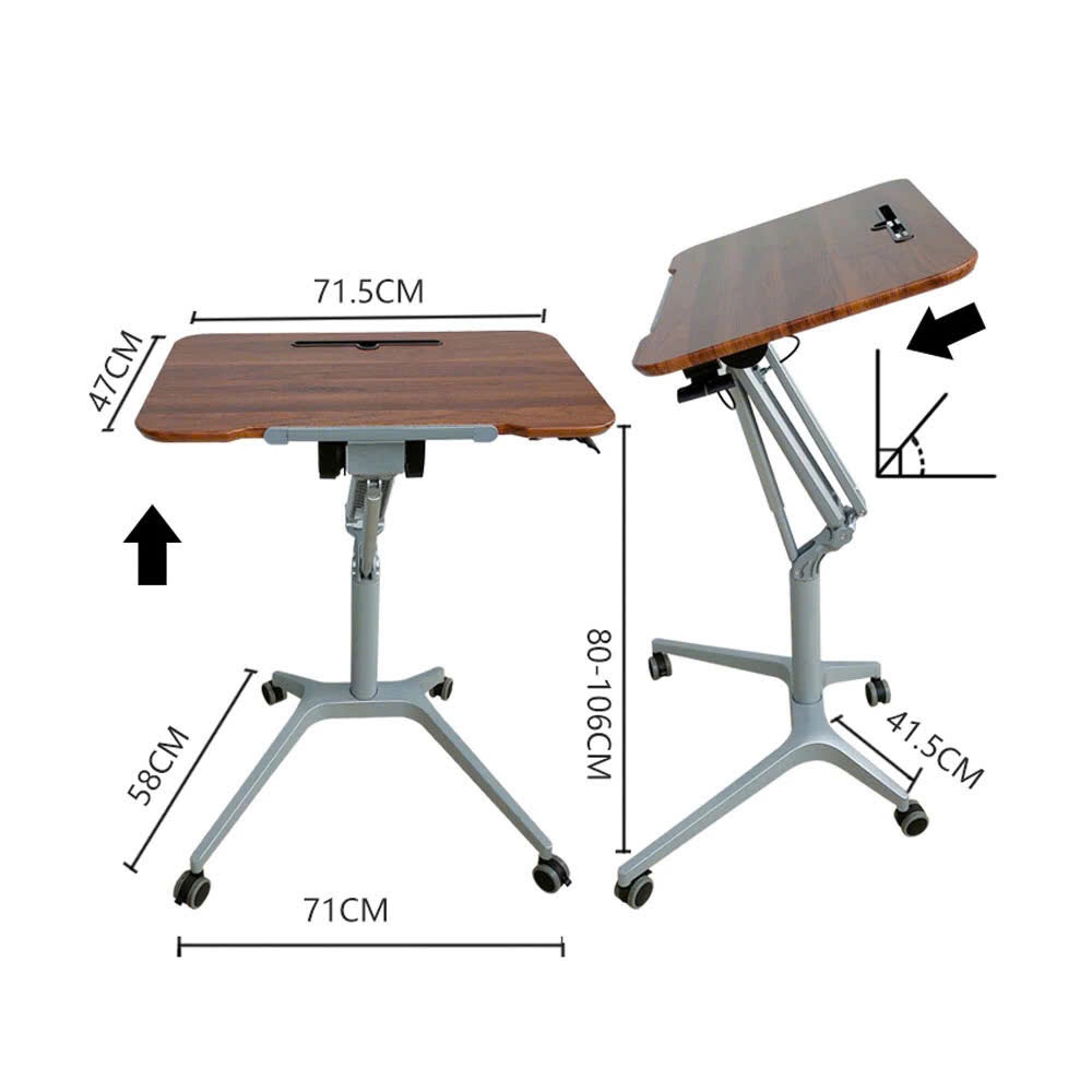 Bàn Laptop Làm Việc Ngồi Giường Di Động Thông Minh - Bàn Học Điều Chỉnh Độ Cao Đa Năng Chất Liệu Gỗ Óc Chó Cao Cấp | BigBuy360 - bigbuy360.vn