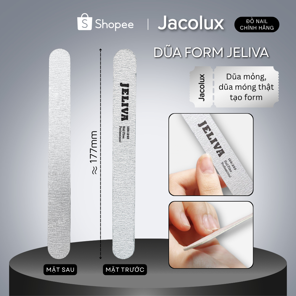 Dũa móng tay tạo form JELIVA Nghi Thảo DFMJLVA