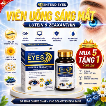 Viên Uống Bổ Mắt Sáng Mắt Intend Eyes – Giảm Mỏi Mắt, Thoái Hóa Điểm Vàng, Giúp Mắt Sáng Khoẻ