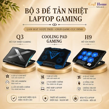 Đế Tản Nhiệt Laptop Giá Đỡ Quạt Tản Nhiệt Làm Mát Máy Tính